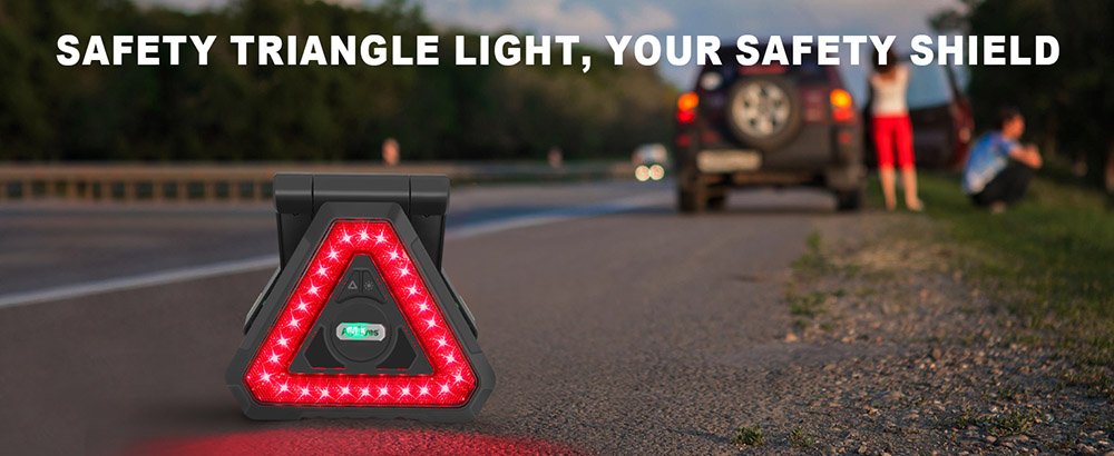 AgriEyes W227 Warning Road Safety Triangle Light