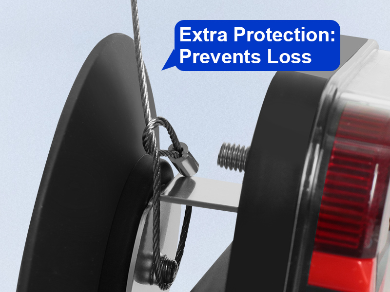 Wireless trailer lights with safety steel rope Wireless trailer lights with safety steel rope