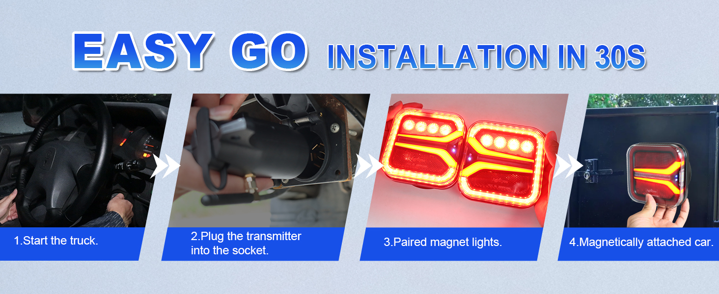 magnetic tow lights for trucks