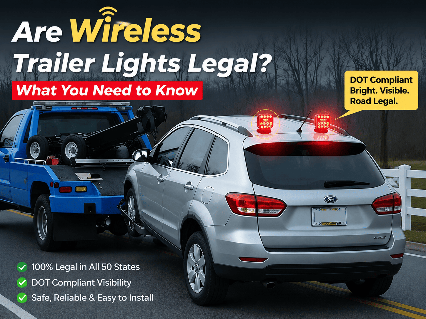 are wireless trailer lights legal